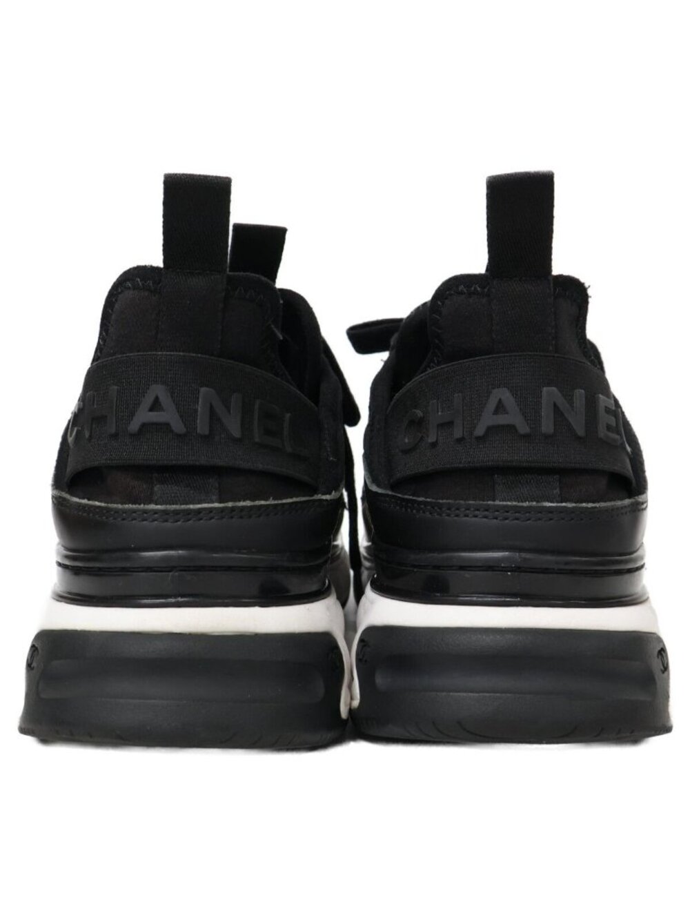 Chanel Velvet Calfskin & Mixed Fiber CC Logo Quilted Embossed Sole Low Cut - Picture 4 of 15
